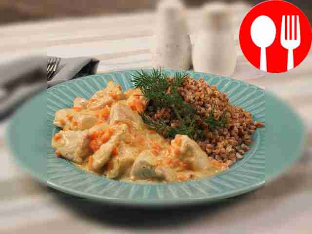 Serve turkey in sour cream sauce with a side...