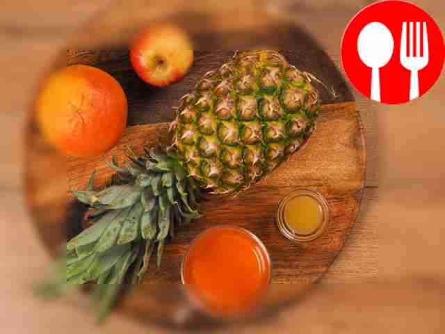 Wash the fruits, peel and pit them and cut...