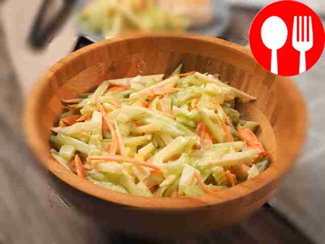 Salad with celery for weight loss