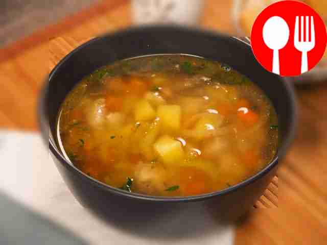 Суп с курицей и сельдереем