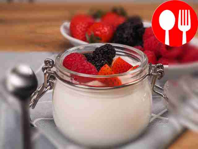 Homemade yogurt in the oven