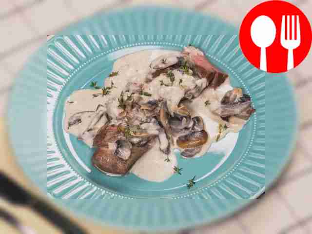 Veal in a frying pan