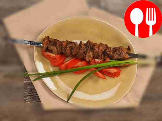 Veal shish kebab