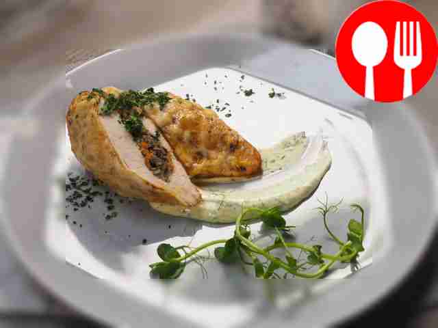 Chicken breast stuffed with mushrooms