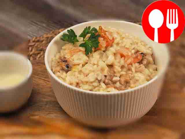 Ризотто в сливочном соусе