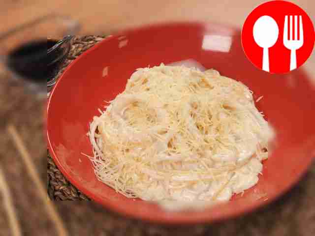 Паста с кальмарами в сливочном соусе