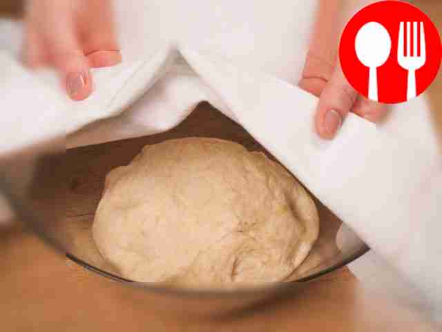 Knead the dough. Pour warm water into a deep...