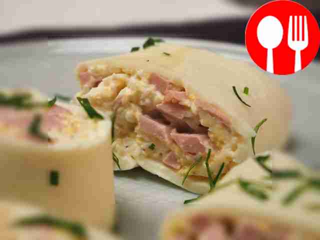 Рулет из плавленого сыра