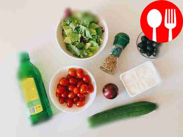 Wash the vegetables and salad, peel the...