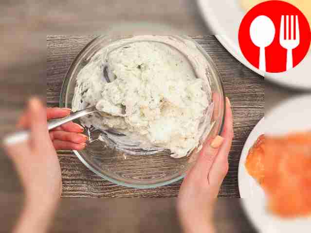 Mix the filling. Chop the fish into small...