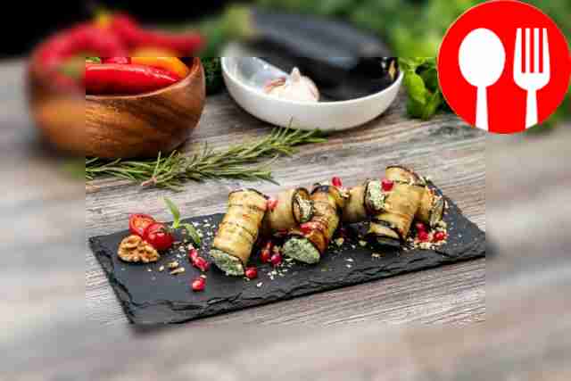 Рулетики из баклажана