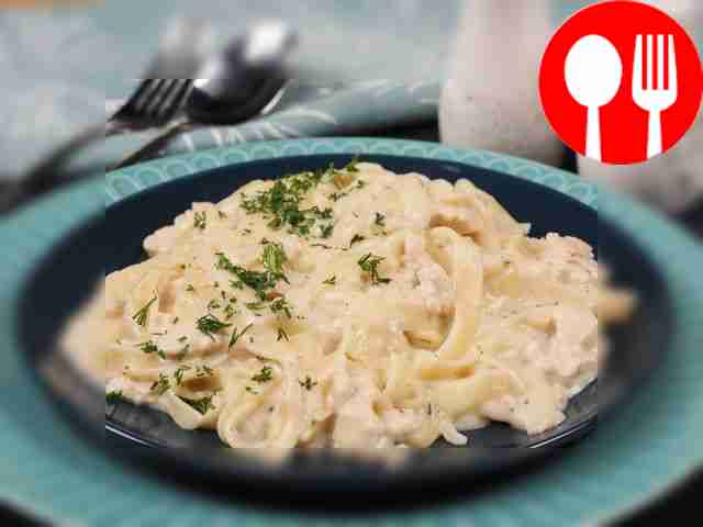 Фетучини с фаршем