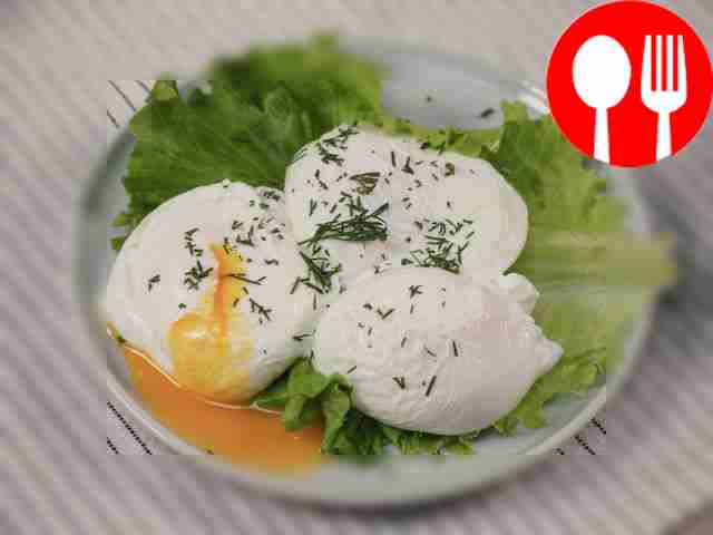 Яйцо пашот с уксусом Poached egg with vinegar