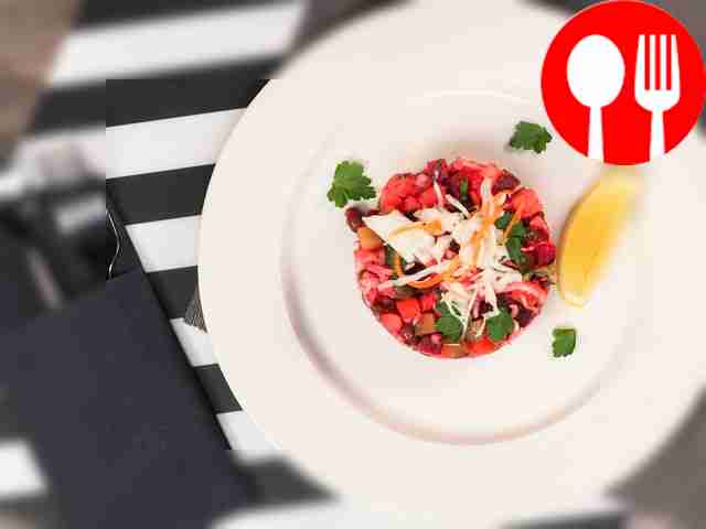 Vinaigrette with beans