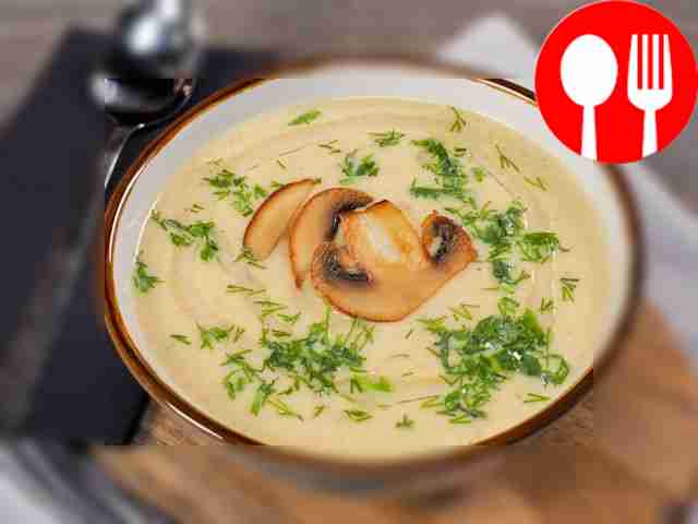 Крем-суп из шампиньонов и курицы