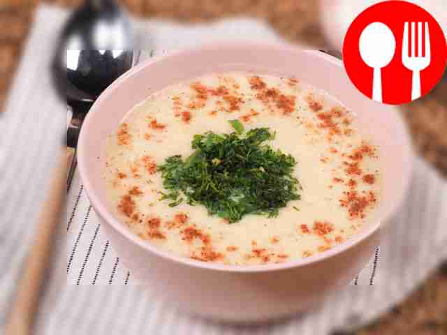 Cream soup with milk