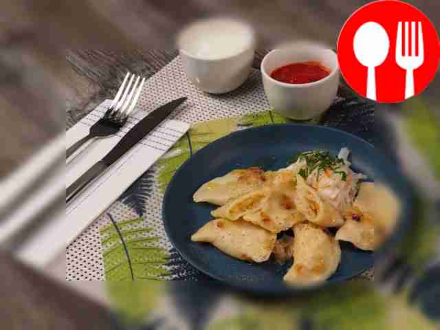 Dumplings with cabbage