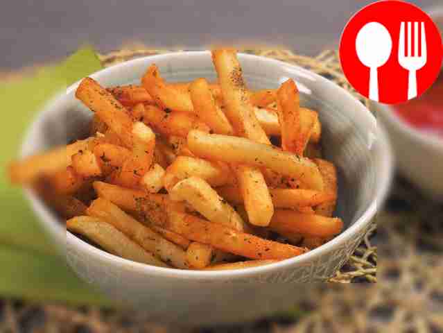 Frozen French fries in the oven