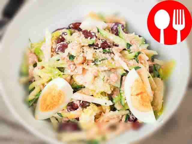 Салат с тунцом и фасолью