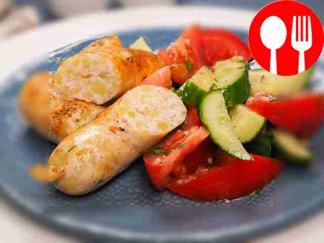 Колбаса с картошкой