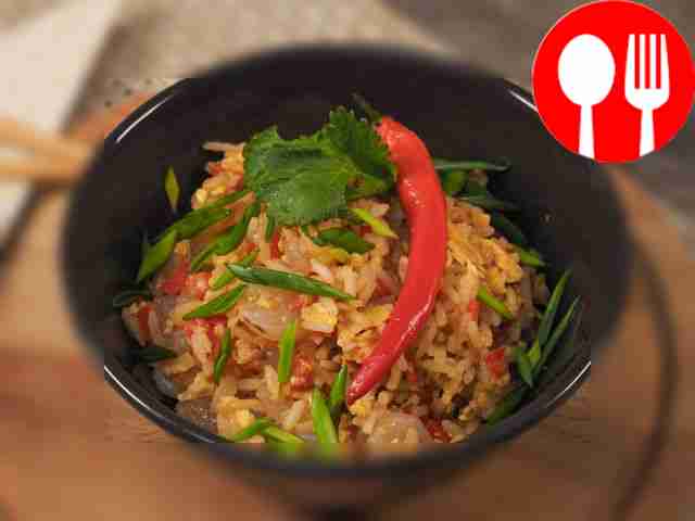 Рис с креветками по-тайски