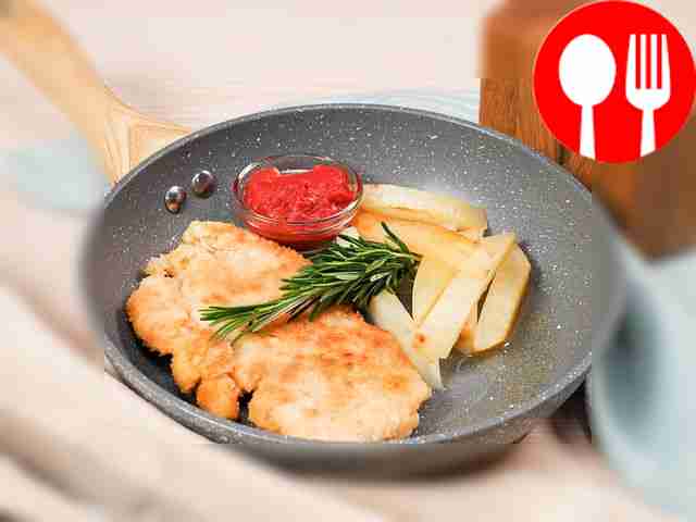 Chicken breast in breadcrumbs