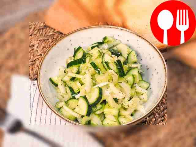 Cucumbers with celery