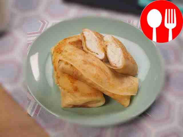 Блины с творогом