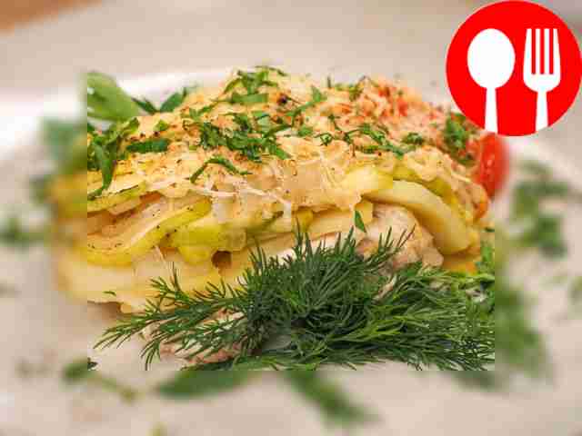 Zucchini Casserole with Chicken