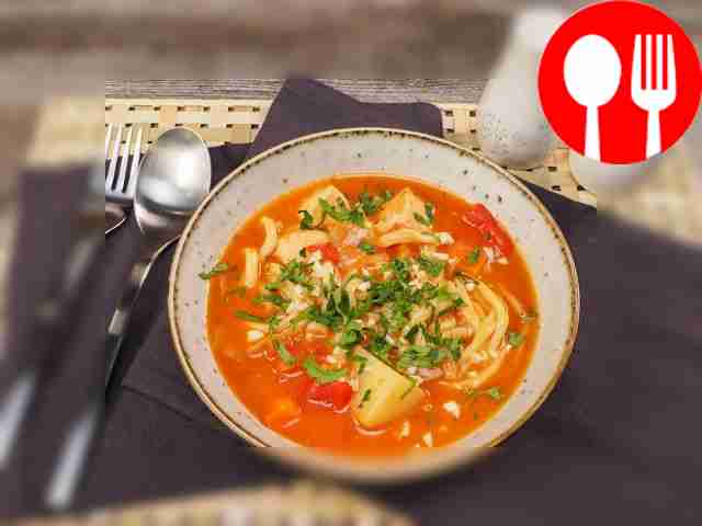 Лагман с курицей