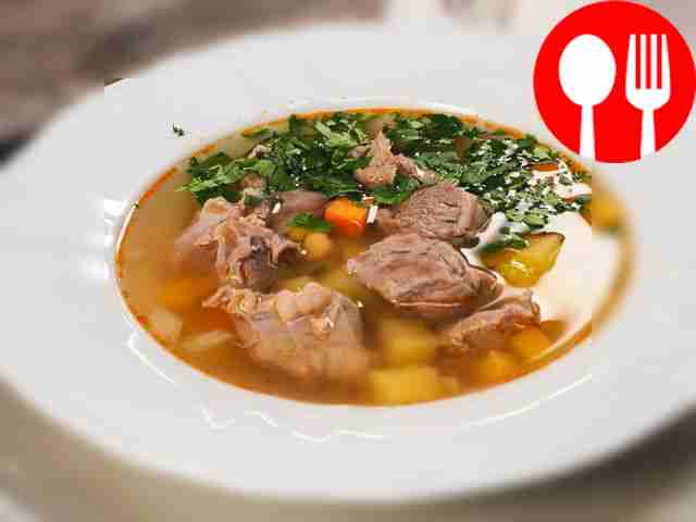 Густая шурпа с нутом