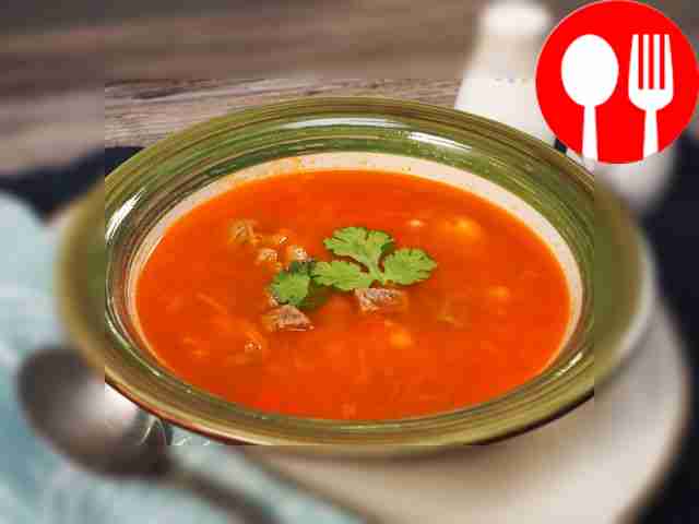 Chickpea and beef soup