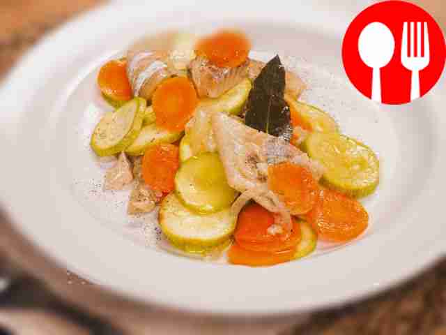 Healthy baked pollock