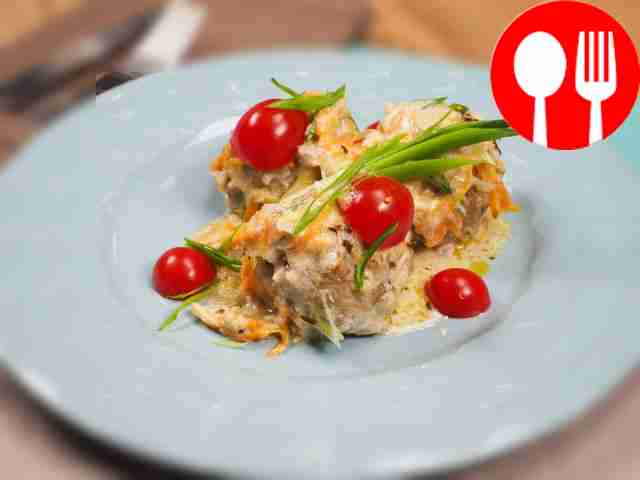 Ленивые голубцы в сметанном соусе