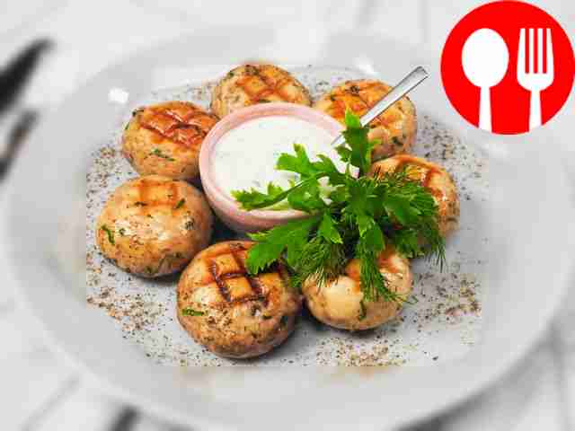 Шампиньоны на гриле