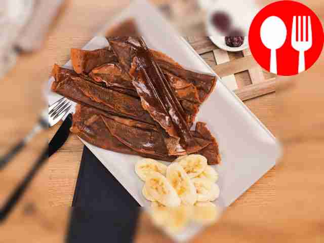 Простые шоколадные блины