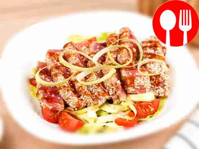 Tuna tataki with ginger