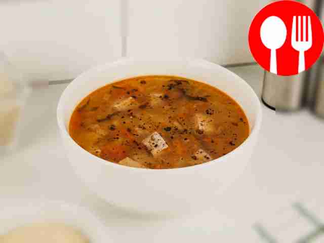 Рассольник со свининой