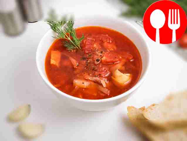 Борщ с помидорами