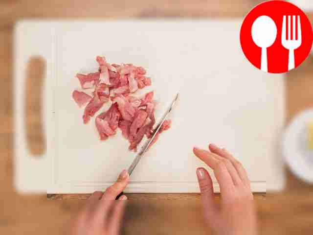 Prepare the meat for the dish. To do this, cut...