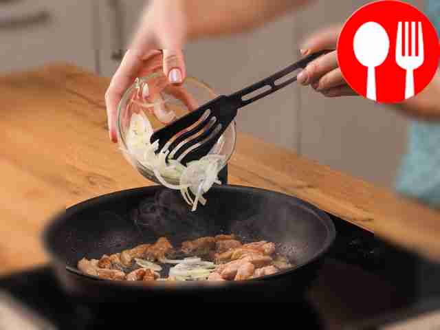 Cut the onion into half rings and add to the...