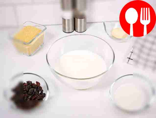 Prepare all ingredients. Rinse raisins and couscous.