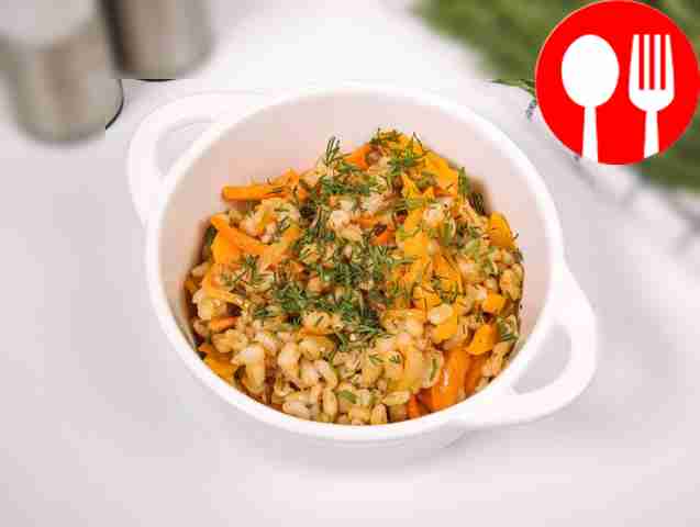 Перловая каша с овощами