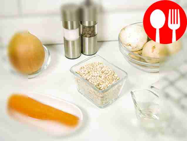 Rinse the pearl barley until the water runs...