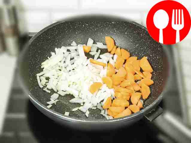 Heat vegetable oil in a frying pan. Fry the...