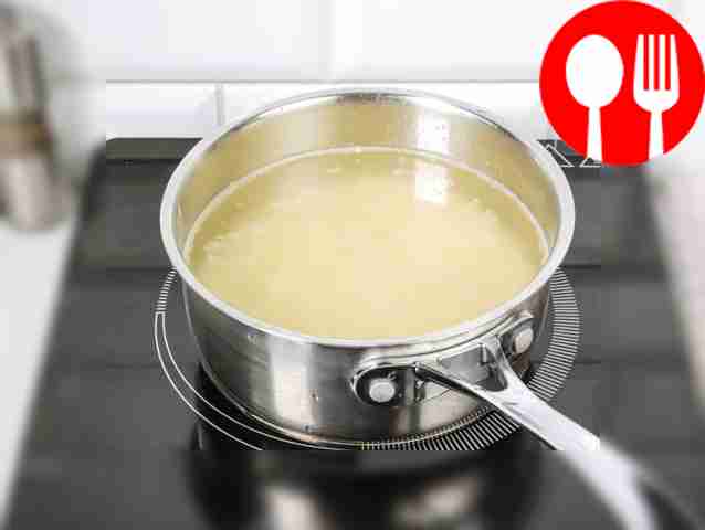 Boil the bulgur in salted water until tender.