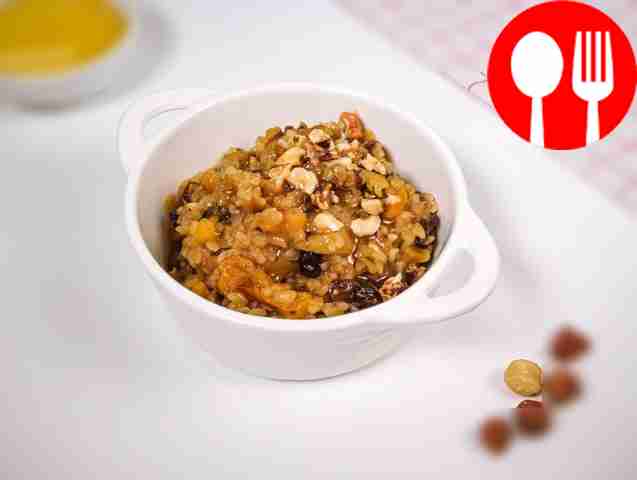 Bulgur with dried fruits