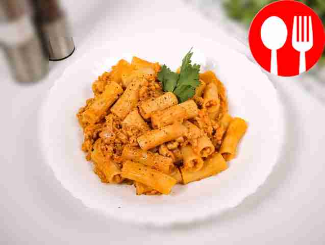 Navy pasta with minced meat