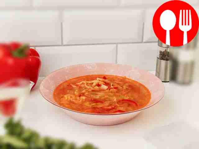 Щи с болгарским перцем