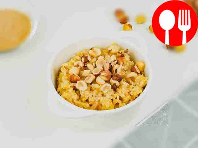 Каша из булгура на молоке